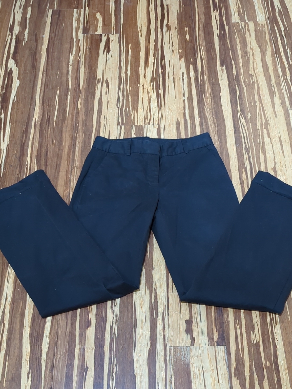 J Crew Classic Black Straight Chinos
